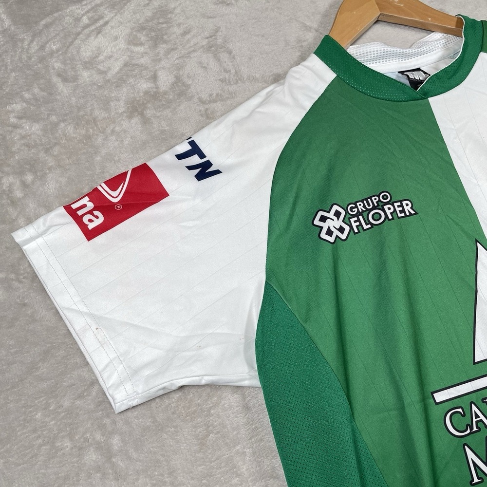 Vintage 90s Club Leon Liga MX Soccer Jersey Mens L Green Futbol Shirt Sport Wear - Picture 4 of 9